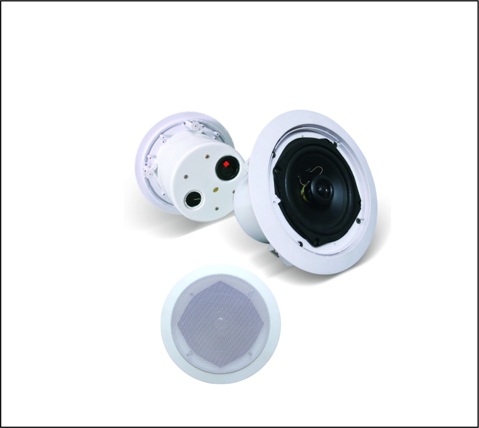 6inch Ceiling Speaker with rear cover and power tap