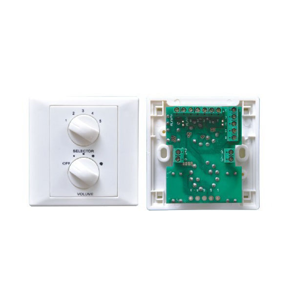 Volume control with channel selector and 24V input,6W